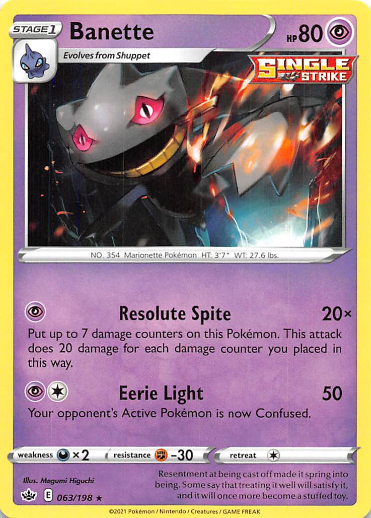 Banette (063/198) [Sword & Shield: Chilling Reign] | GnG Games