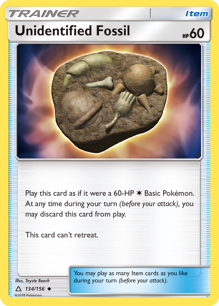 Unidentified Fossil (134/156) [Sun & Moon: Ultra Prism] | GnG Games