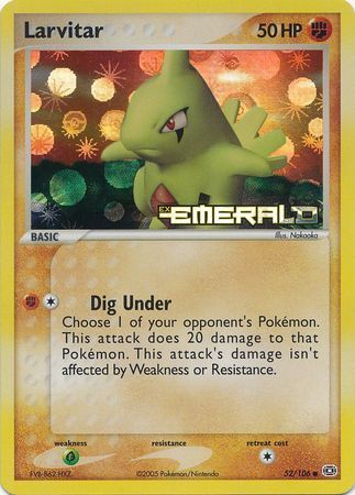 Larvitar (52/106) (Stamped) [EX: Emerald] | GnG Games