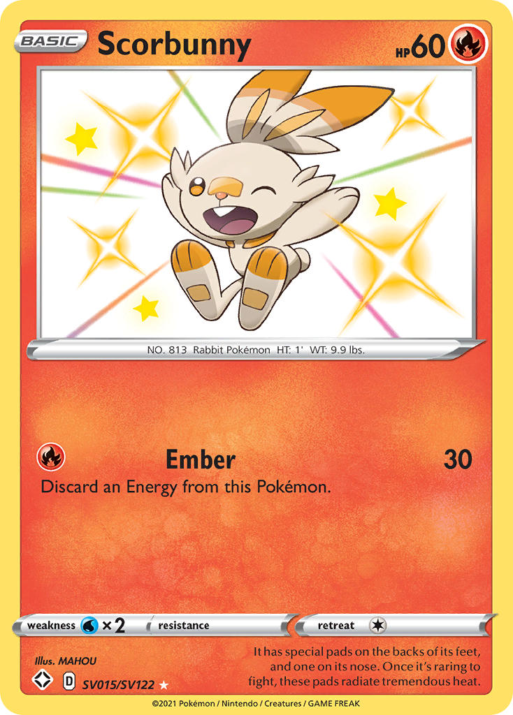 Scorbunny (SV015/SV122) [Sword & Shield: Shining Fates] | GnG Games