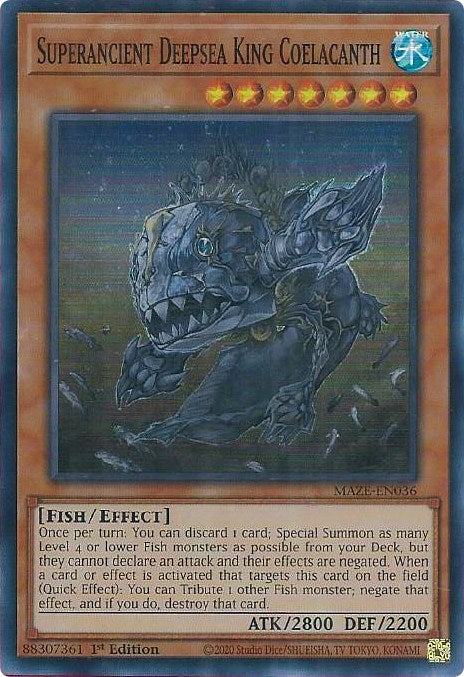 Superancient Deepsea King Coelacanth [MAZE-EN036] Super Rare | GnG Games