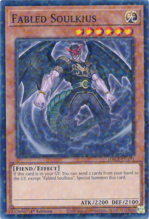 Fabled Soulkius (Duel Terminal) [HAC1-EN131] Parallel Rare | GnG Games