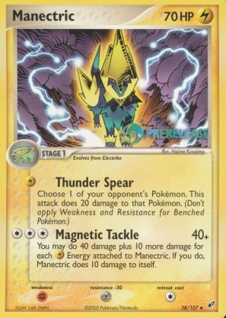 Manectric EX (38/107) (Deoxys Prerelease Promo) [Nintendo: Black Star Promos] | GnG Games