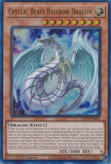 Crystal Beast Rainbow Dragon [SDCB-EN044] Ultra Rare | GnG Games