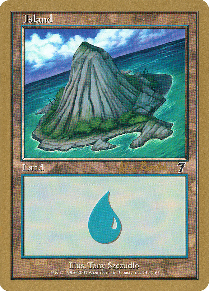 Island (ab335a) (Alex Borteh) [World Championship Decks 2001] | GnG Games