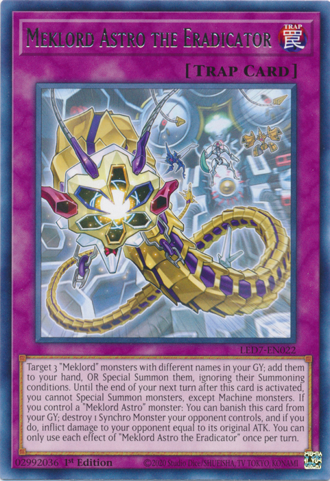 Meklord Astro the Eradicator [LED7-EN022] Rare | GnG Games