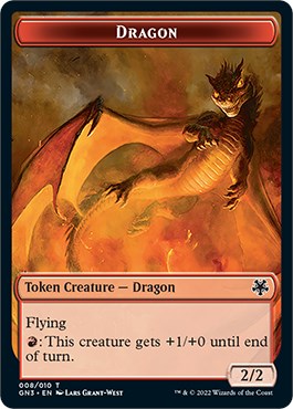 Dragon // Elf Warrior Double-Sided Token [Game Night: Free-for-All Tokens] | GnG Games