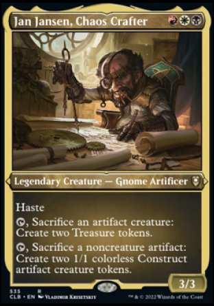 Jan Jansen, Chaos Crafter (Foil Etched) [Commander Legends: Battle for Baldur's Gate] | GnG Games