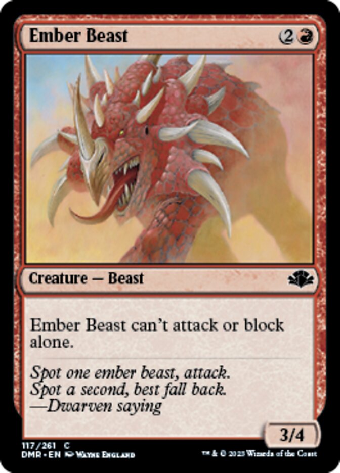 Ember Beast [Dominaria Remastered] | GnG Games