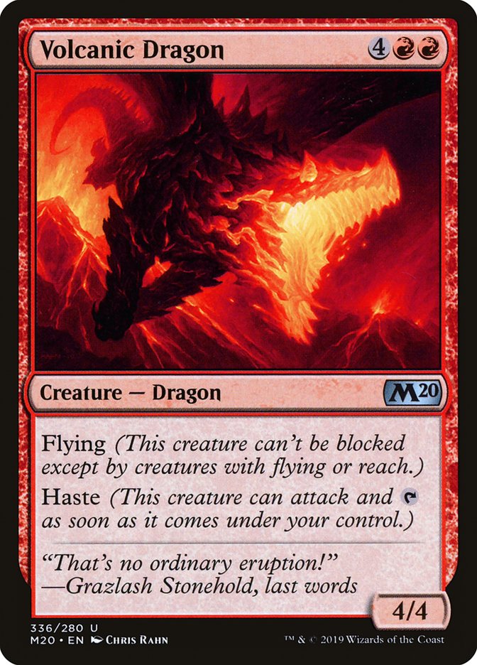 Volcanic Dragon [Core Set 2020] | GnG Games