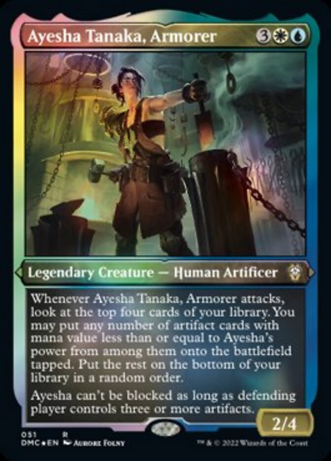 Ayesha Tanaka, Armorer (Foil Etched) [Dominaria United Commander] | GnG Games