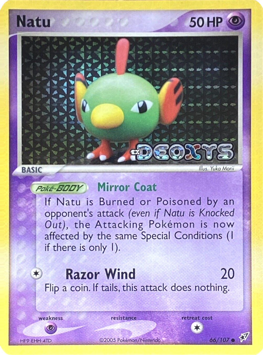 Natu (66/107) (Stamped) [EX: Deoxys] | GnG Games