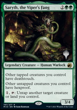 Saryth, the Viper's Fang (Promo Pack) [Innistrad: Midnight Hunt Promos] | GnG Games