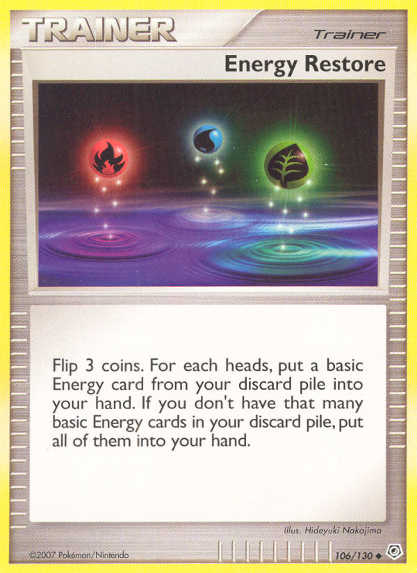 Energy Restore (106/130) [Diamond & Pearl: Base Set] | GnG Games