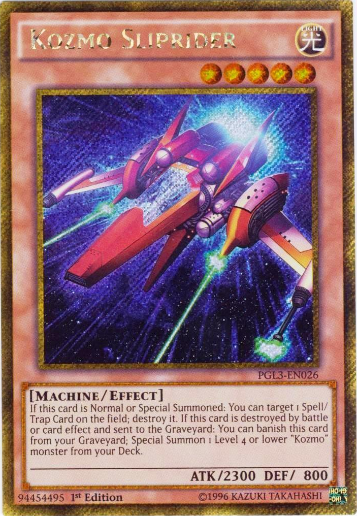 Kozmo Sliprider [PGL3-EN026] Gold Secret Rare | GnG Games