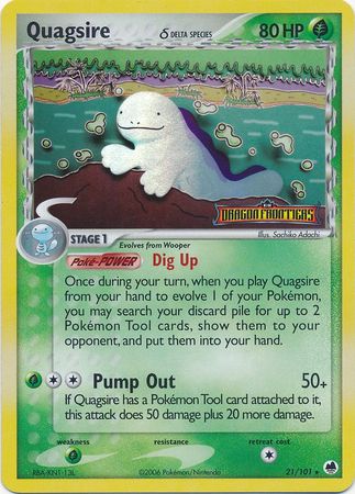 Quagsire (21/101) (Delta Species) (Stamped) [EX: Dragon Frontiers] | GnG Games