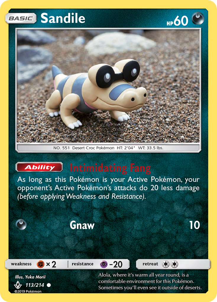 Sandile (113/214) [Sun & Moon: Unbroken Bonds] | GnG Games