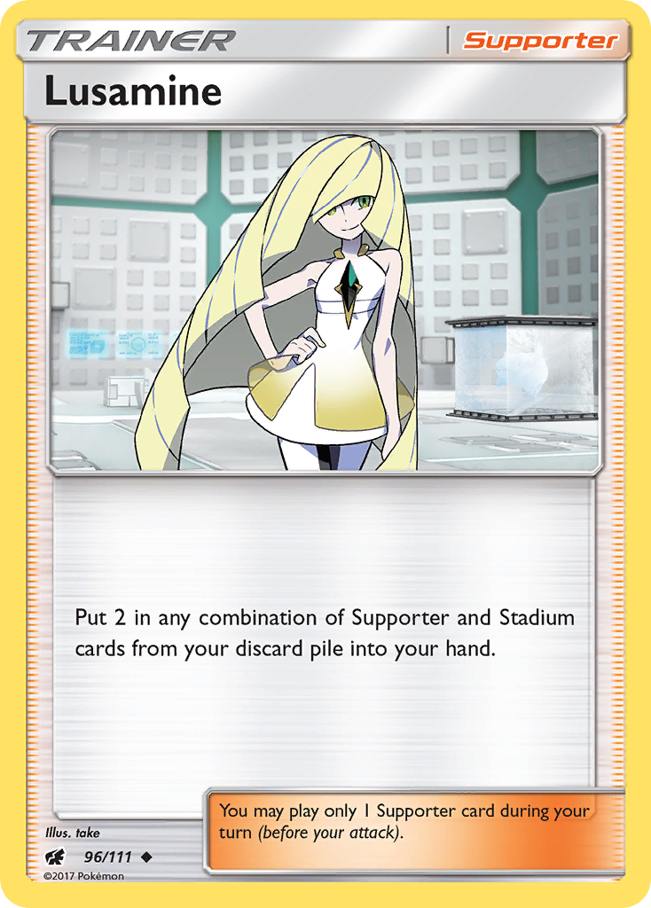 Lusamine (96/111) [Sun & Moon: Crimson Invasion] | GnG Games