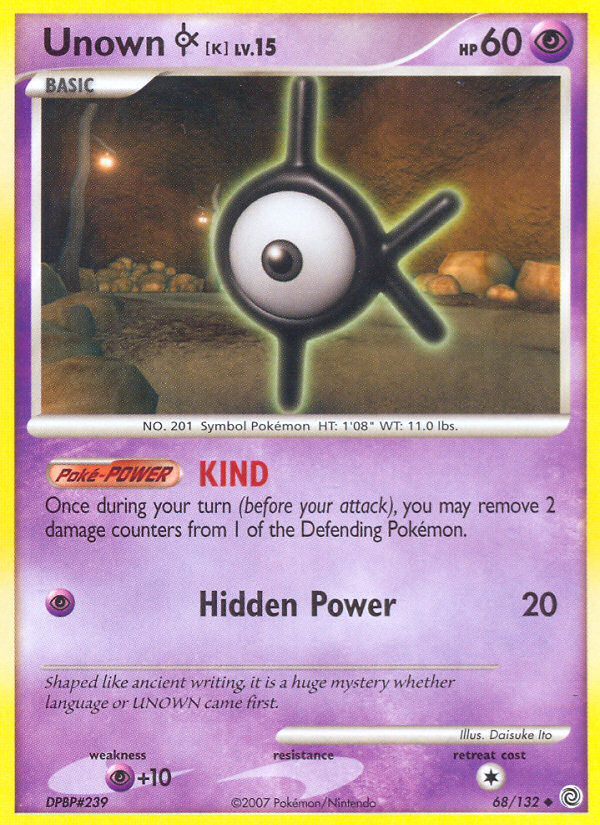 Unown K (68/132) [Diamond & Pearl: Secret Wonders] | GnG Games