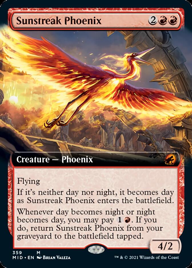 Sunstreak Phoenix (Extended) [Innistrad: Midnight Hunt] | GnG Games