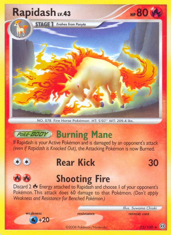 Rapidash (22/100) [Diamond & Pearl: Stormfront] | GnG Games