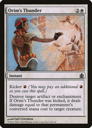 Orim's Thunder [Commander 2011] | GnG Games