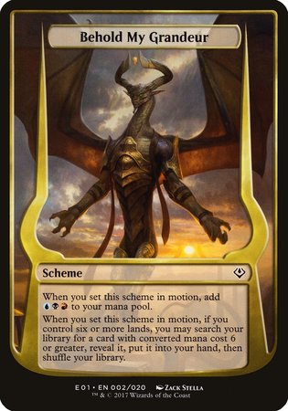 Behold My Grandeur (Archenemy: Nicol Bolas) [Archenemy: Nicol Bolas Schemes] | GnG Games