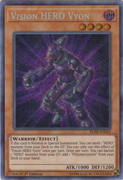 Vision HERO Vyon [BLHR-EN059] Secret Rare | GnG Games