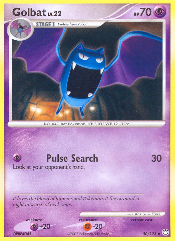 Golbat (50/123) [Diamond & Pearl: Mysterious Treasures] | GnG Games