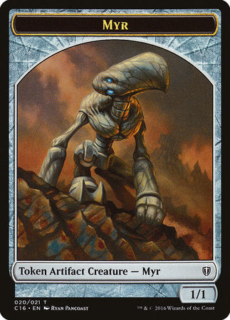 Myr // Bird (White) Double-sided Token [Commander 2016 Tokens] | GnG Games