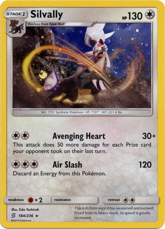 Silvally (184/236) (Cosmos Holo) [Sun & Moon: Unified Minds] | GnG Games