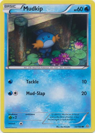 Mudkip (33/160) (Sheen Holo) [XY: Primal Clash] | GnG Games