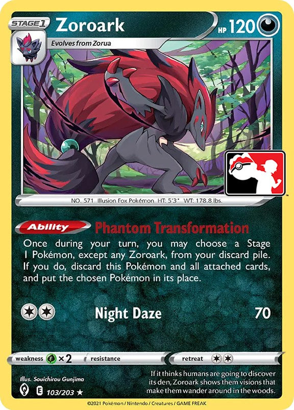 Zoroark (103/203) [Prize Pack Series One] | GnG Games