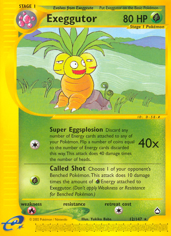 Exeggutor (12/147) [Aquapolis] | GnG Games