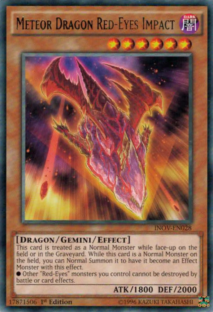 Meteor Dragon Red-Eyes Impact [INOV-EN028] Rare | GnG Games