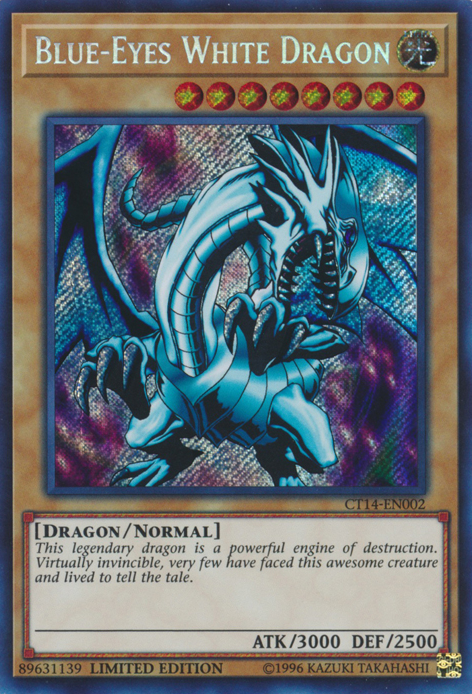 Blue-Eyes White Dragon [CT14-EN002] Secret Rare | GnG Games