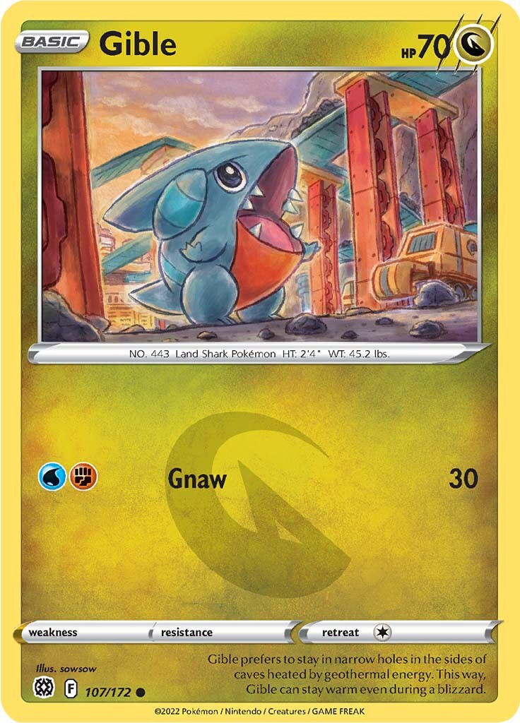 Gible (107/172) [Sword & Shield: Brilliant Stars] | GnG Games