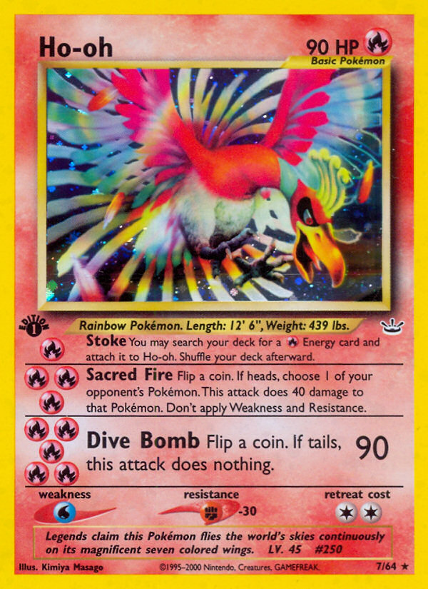 Ho-oh (7/64) [Neo Revelation 1st Edition] | GnG Games