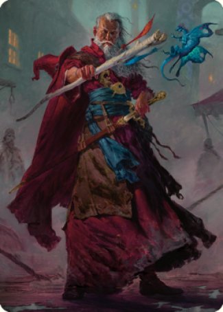 Elminster Art Card (64) [Commander Legends: Battle for Baldur's Gate Art Series] | GnG Games