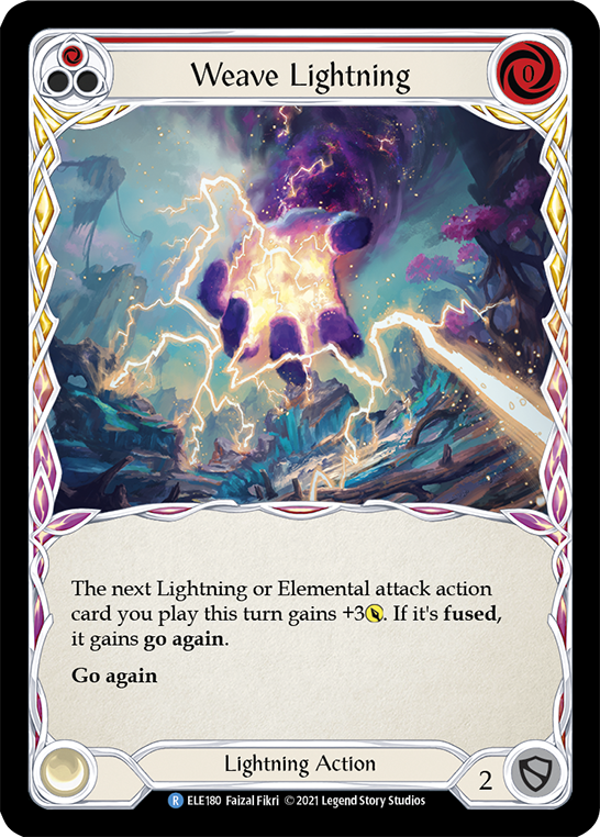 Weave Lightning (Red) [ELE180] (Tales of Aria)  1st Edition Normal | GnG Games