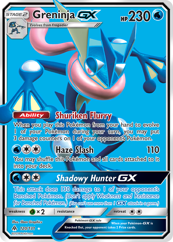 Greninja GX (120/131) [Sun & Moon: Forbidden Light] | GnG Games