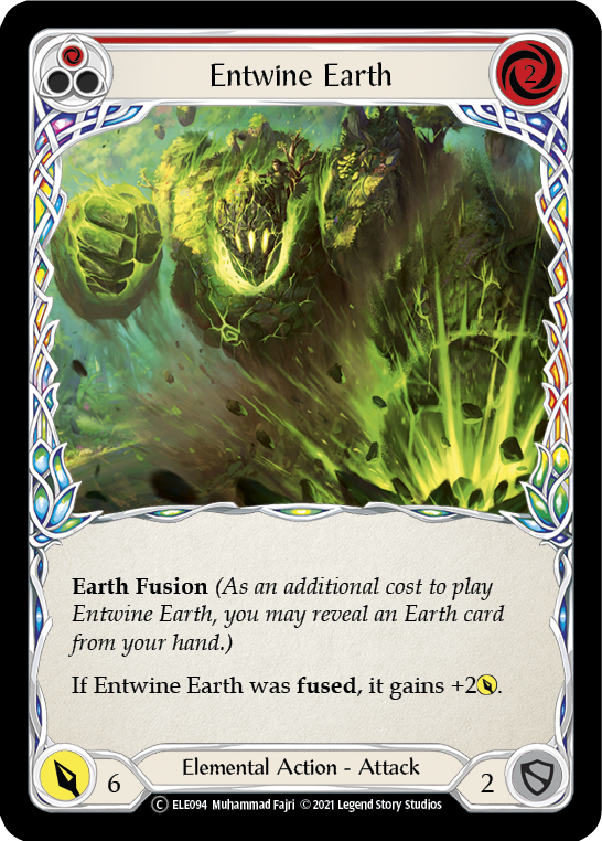 Entwine Earth (Red) [U-ELE094] Unlimited Rainbow Foil | GnG Games