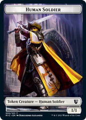 Eldrazi Spawn // Human Soldier Double-sided Token [Innistrad: Midnight Hunt Commander] | GnG Games