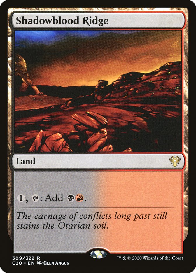 Shadowblood Ridge [Commander 2020] | GnG Games