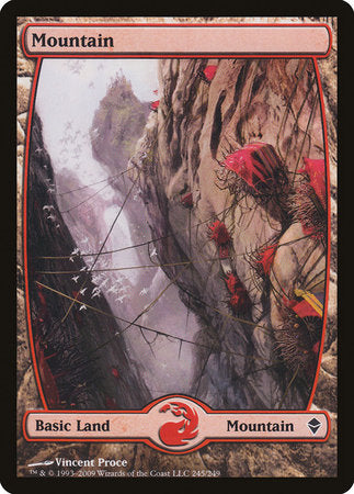 Mountain (245) - Full Art [Zendikar] | GnG Games