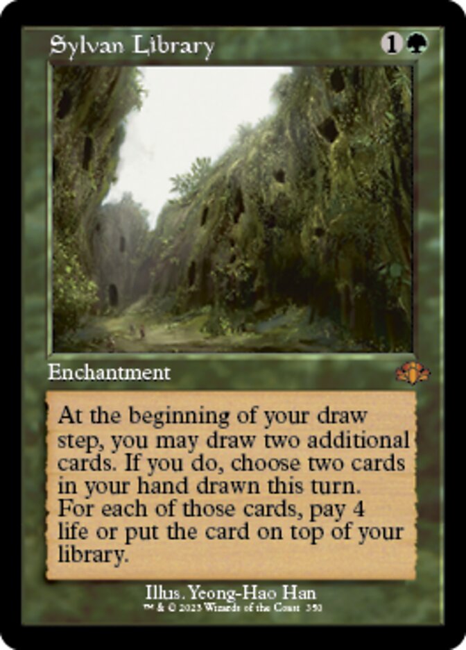 Sylvan Library (Retro) [Dominaria Remastered] | GnG Games