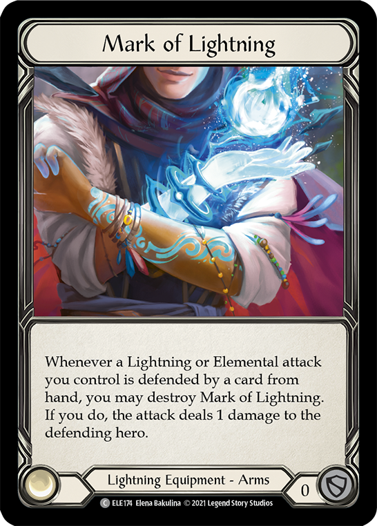 Mark of Lightning [ELE174] (Tales of Aria)  1st Edition Cold Foil | GnG Games