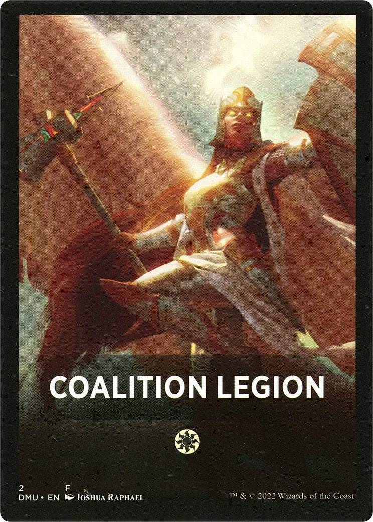 Coalition Legion Theme Card [Dominaria United Tokens] | GnG Games