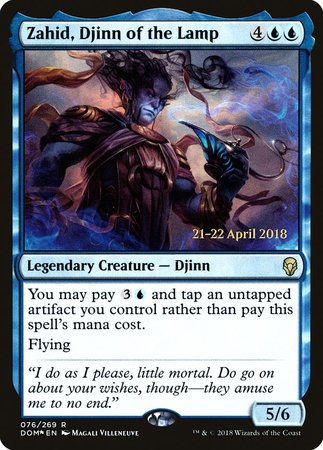 Zahid, Djinn of the Lamp [Dominaria Promos] | GnG Games