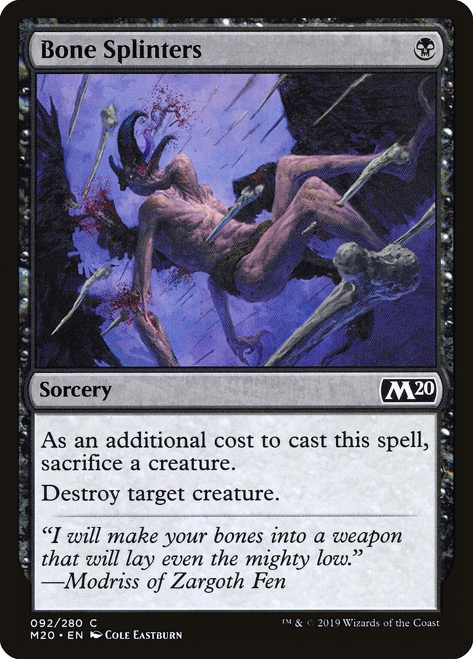 Bone Splinters [Core Set 2020] | GnG Games